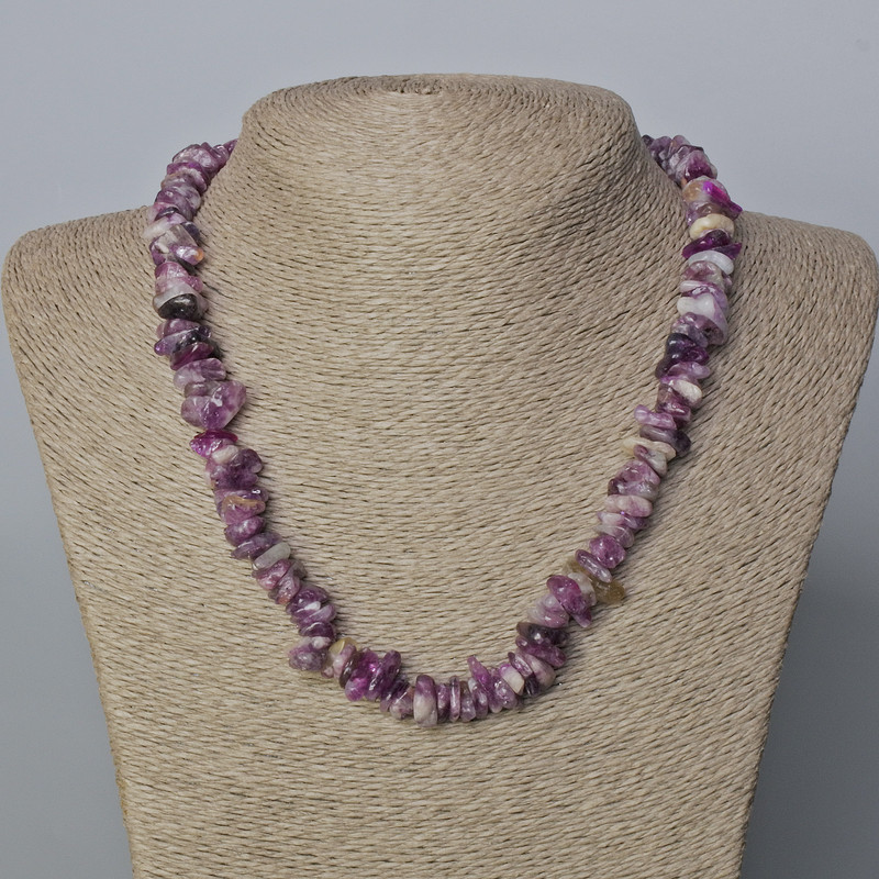 Намисто Фосфосидеріт натуральний камінь крихта, діаметр 13х3-8х4мм+