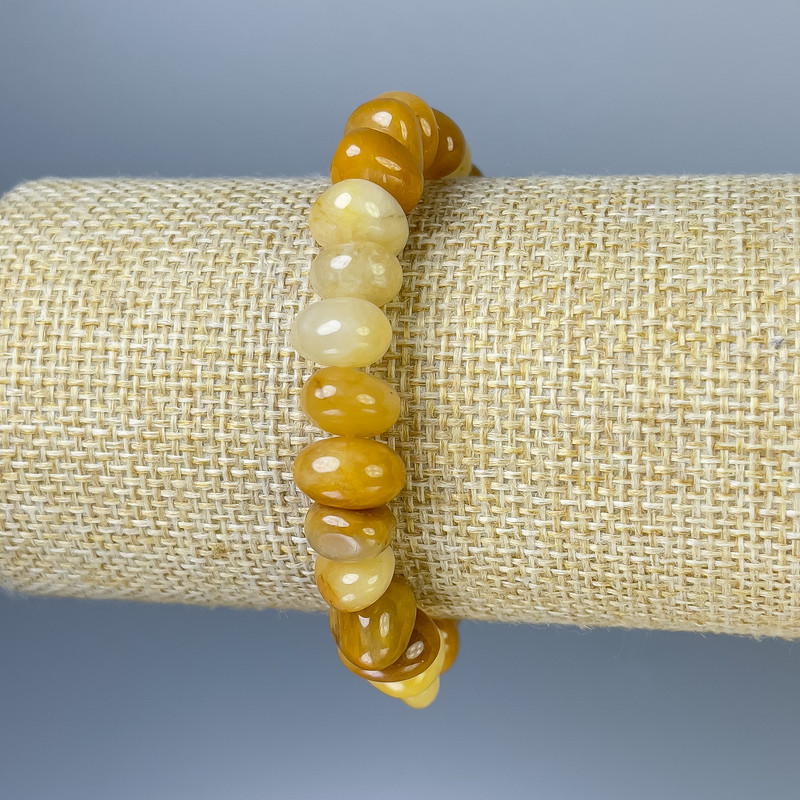 Agate Faceted Bracelet on Stretch Cord, diameter 8-11×7 mm, length 18 cm