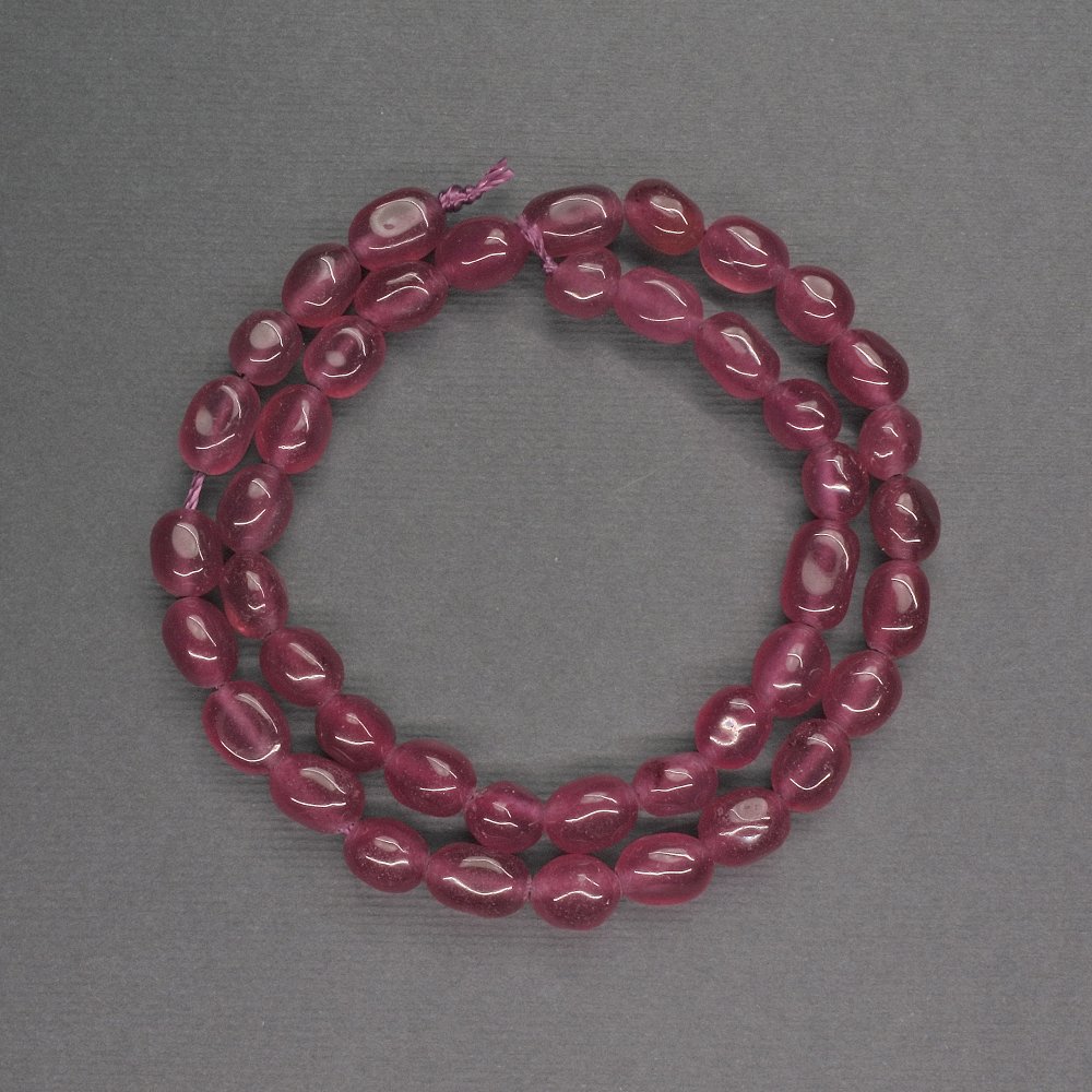 Faceted tourmaline beads, diameter 6×9 mm, length about 39 cm +/-