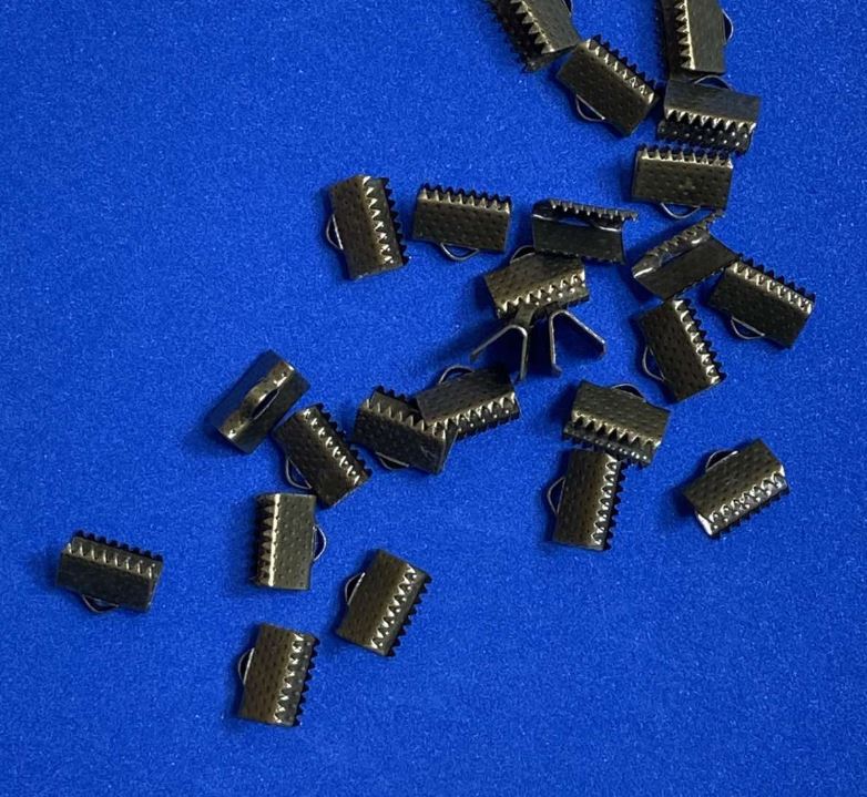 Cord end crimps 10×7 mm, pack of 80 pieces (±) 24 g