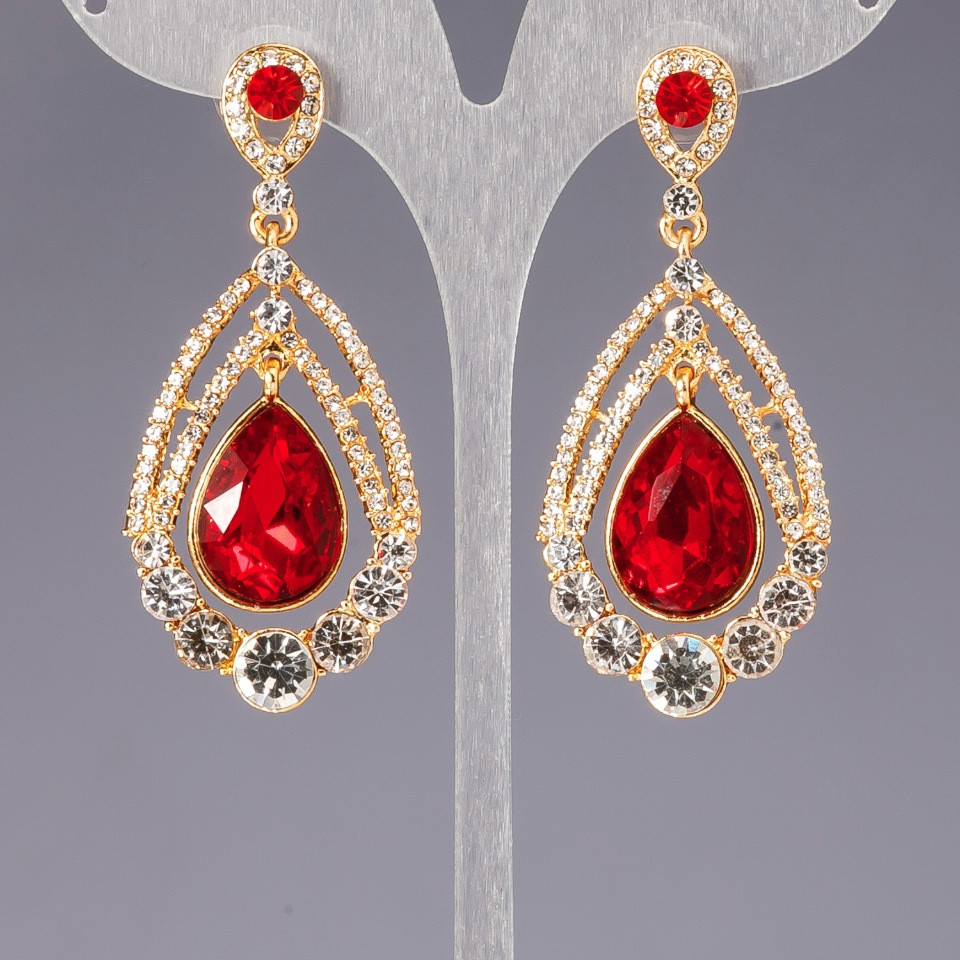 Сережки з кристалами "люстри" "шандельєри" "Антураж"