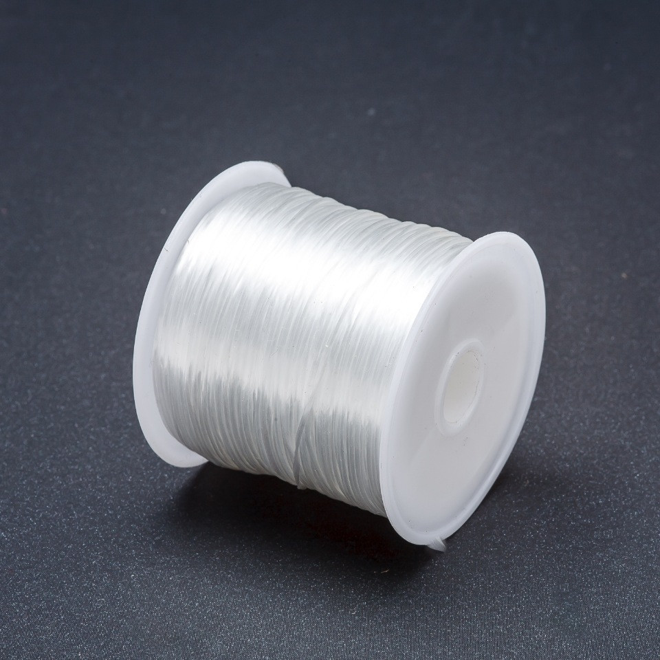 White Craft Elastic Cord Spool