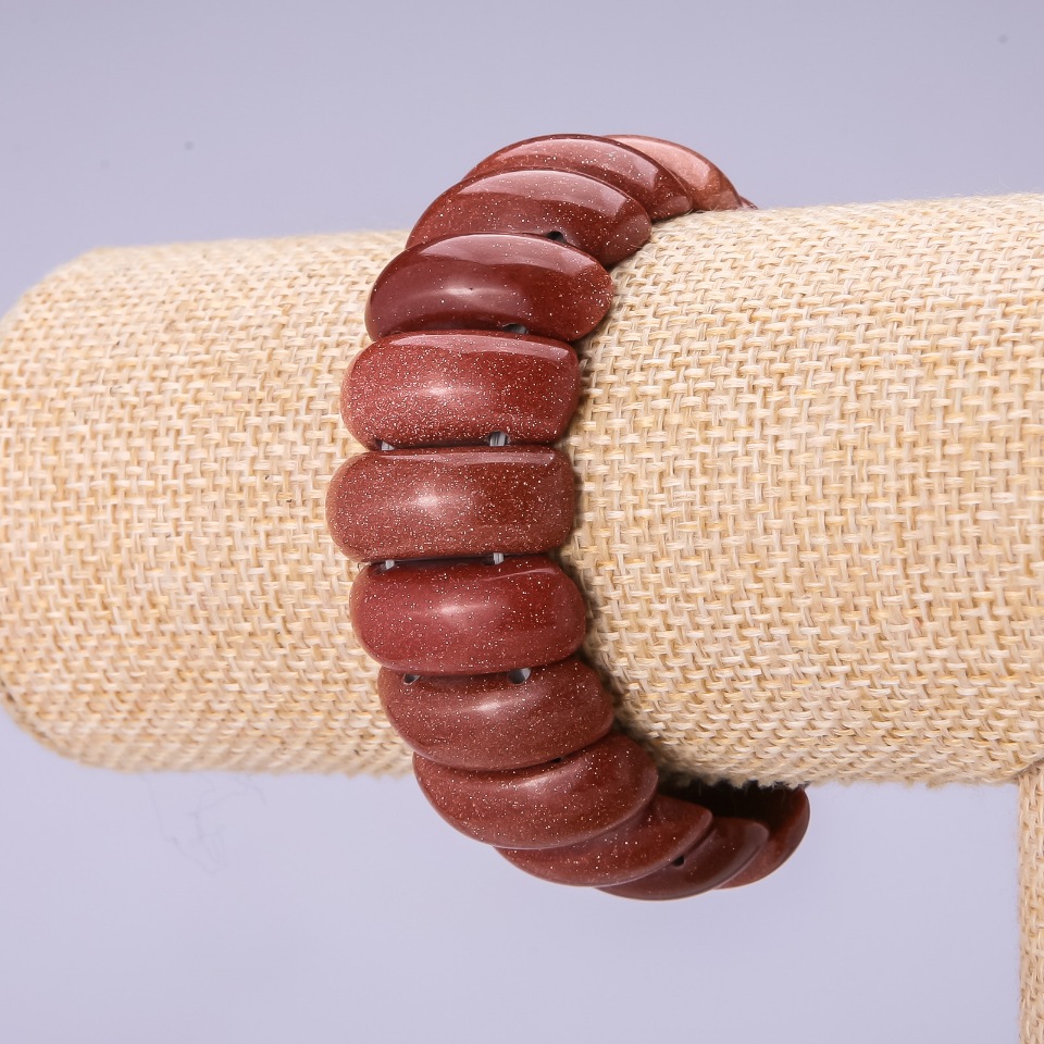 Aventurine Bracelet 'Golden Sand' - Link 24.5 × 9.5 mm