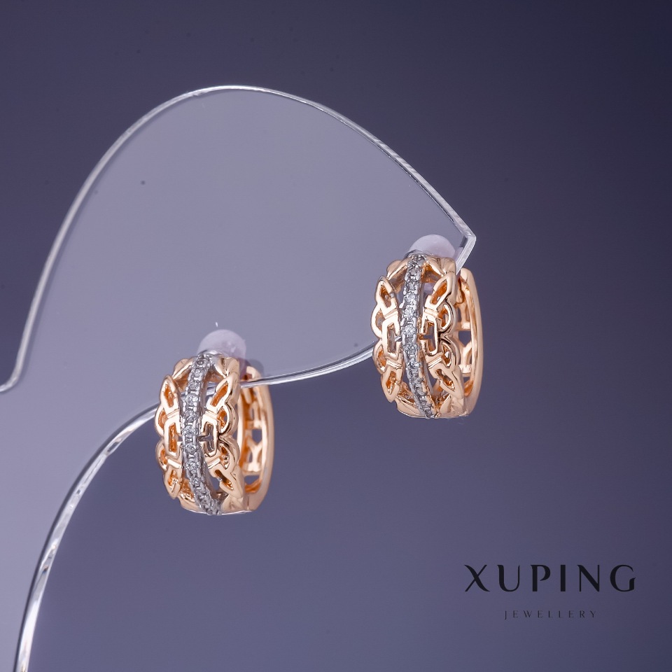 Xuping Earrings 13x7mm "18K Gold Plating"