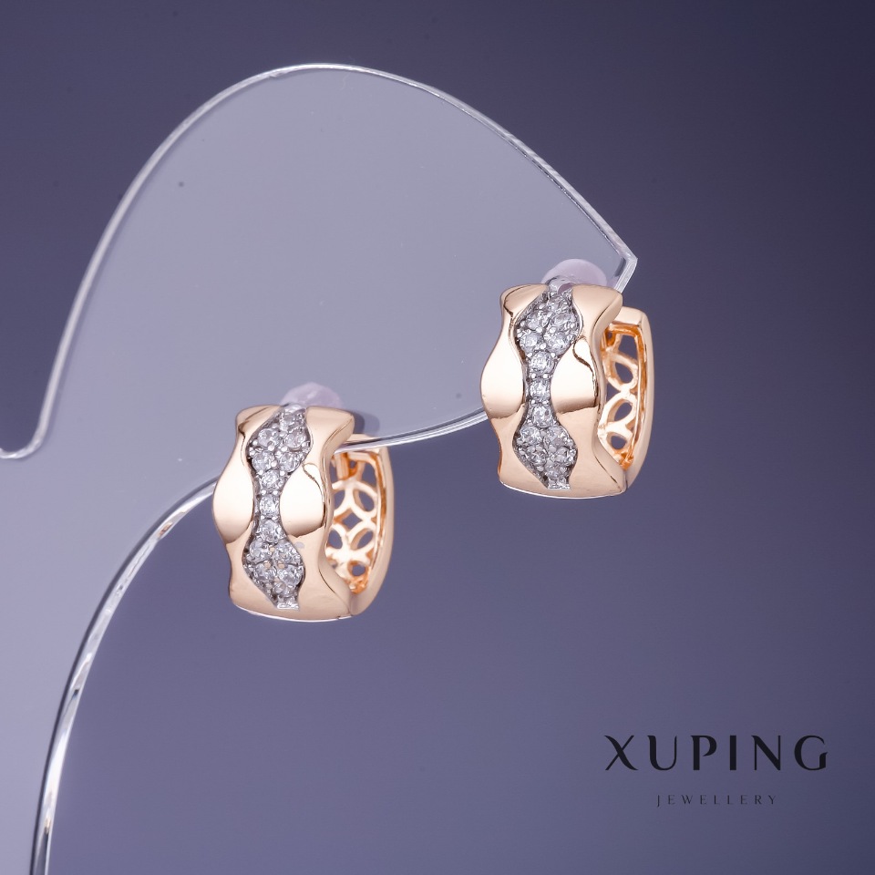 Earrings Xuping 13x8mm "18K Gold Plating"