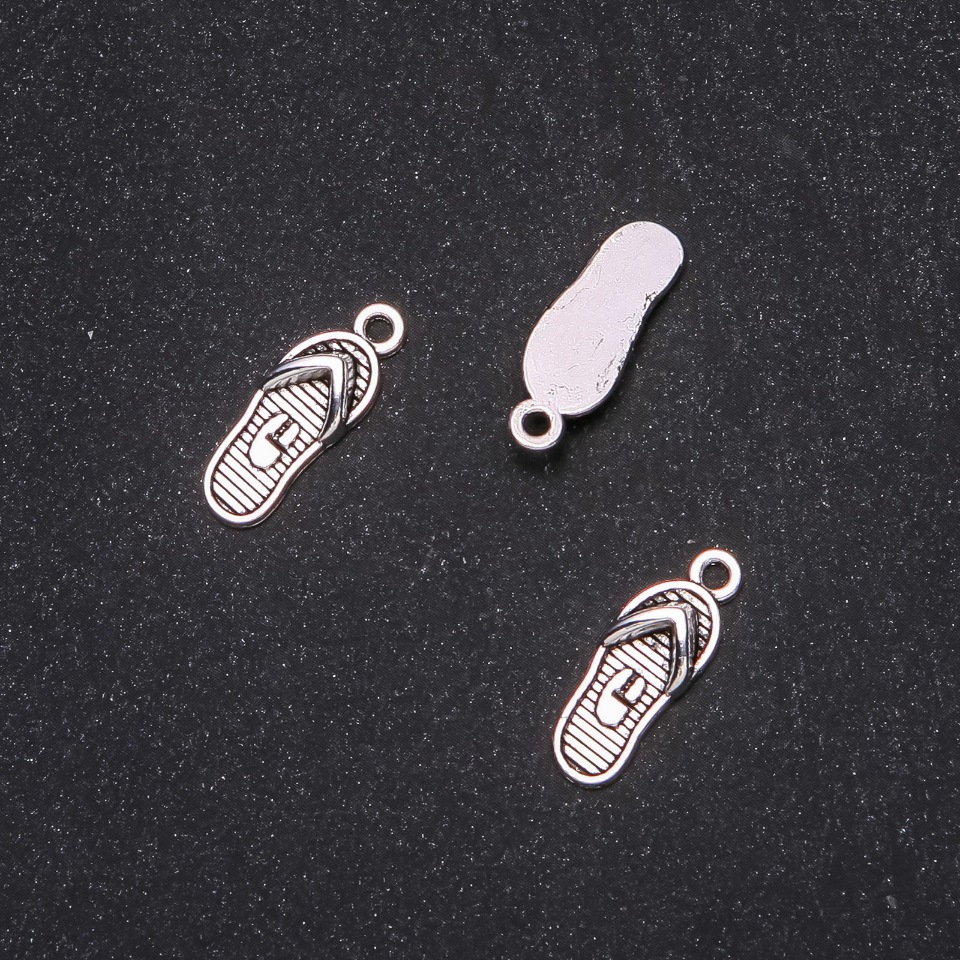 Pendant findings 'Sandals' 8×21mm, packaging 20 g +/- 16 pcs