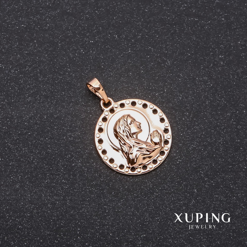 Pendant Xuping Face 18x25mm Gold Plated 18k