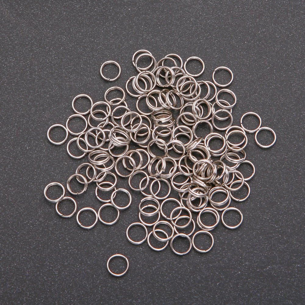 Spring-loaded ring, 20-gram pack, diameter 6 mm