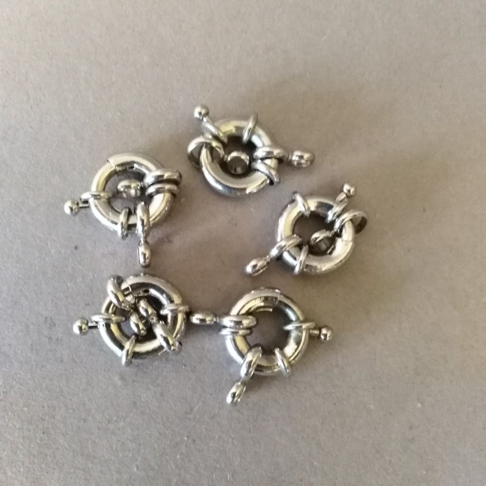 Donut clasp for beads and bracelets on a single strand, 14mm, price per piece