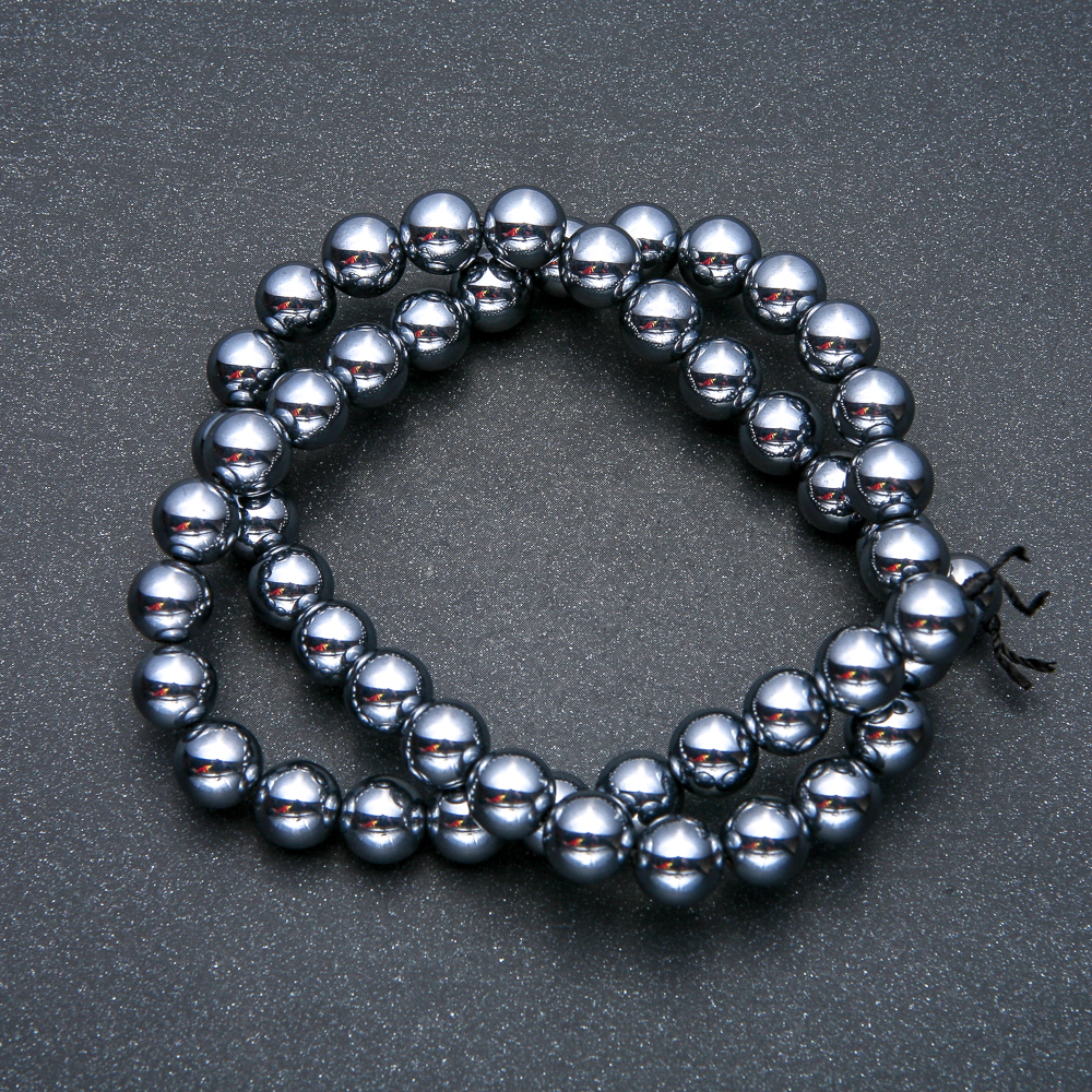 Terahertz Beads on Thread, Smooth Ball, Diameter 10 mm, Length 39 cm