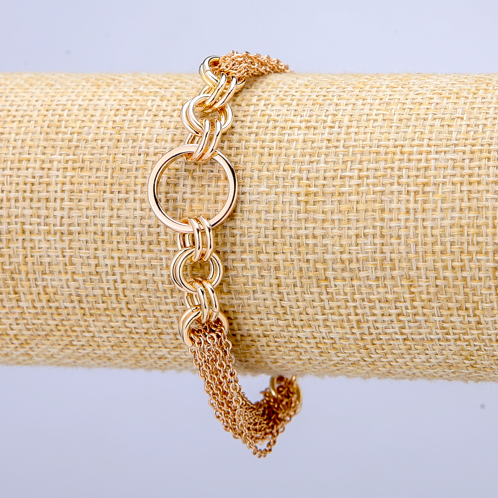 Bracelet Xuping 18K Gold Plating, thickness 15mm, length 18cm