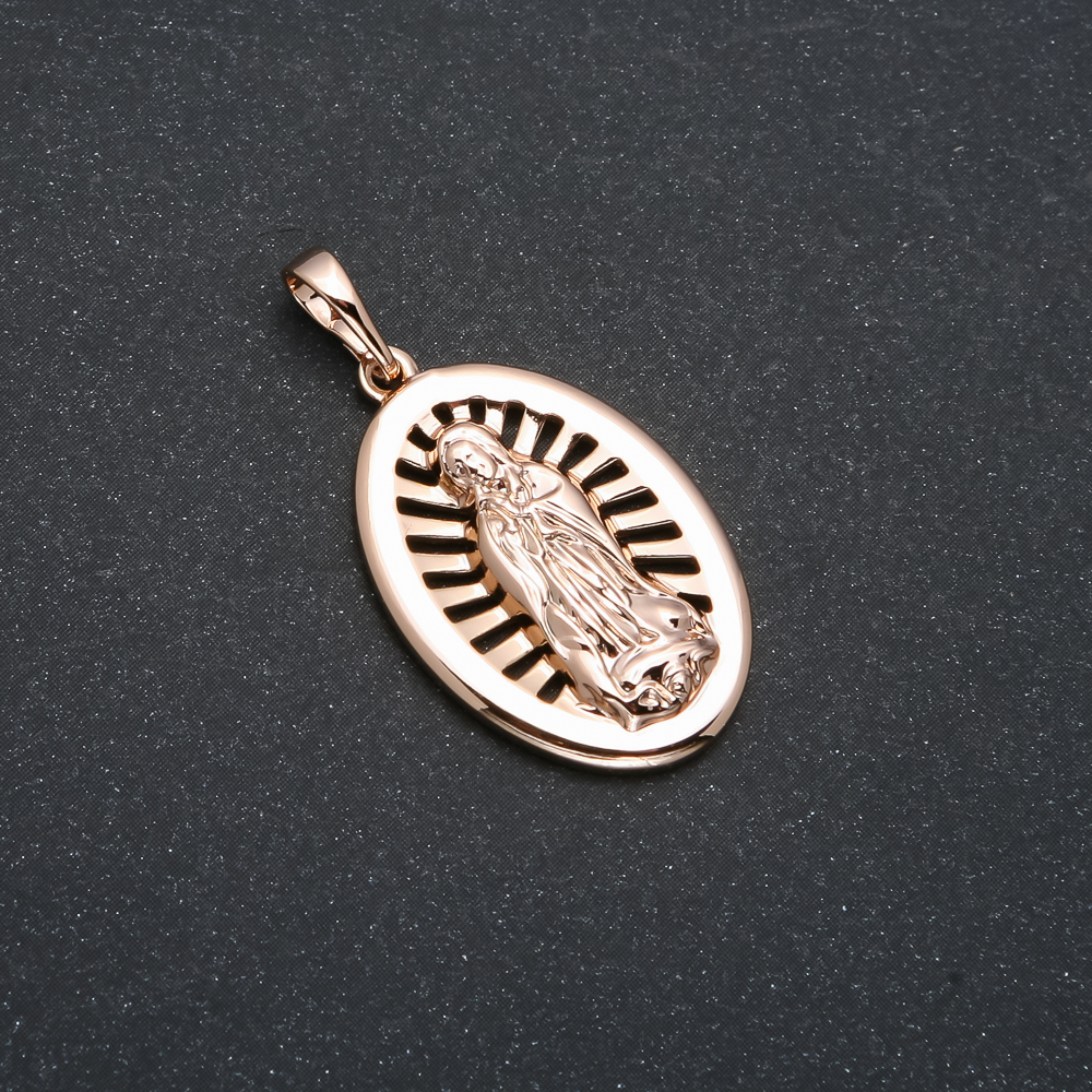 Pendant Xuping 18K Gold Plating Icon, diameter 34x18 mm +
