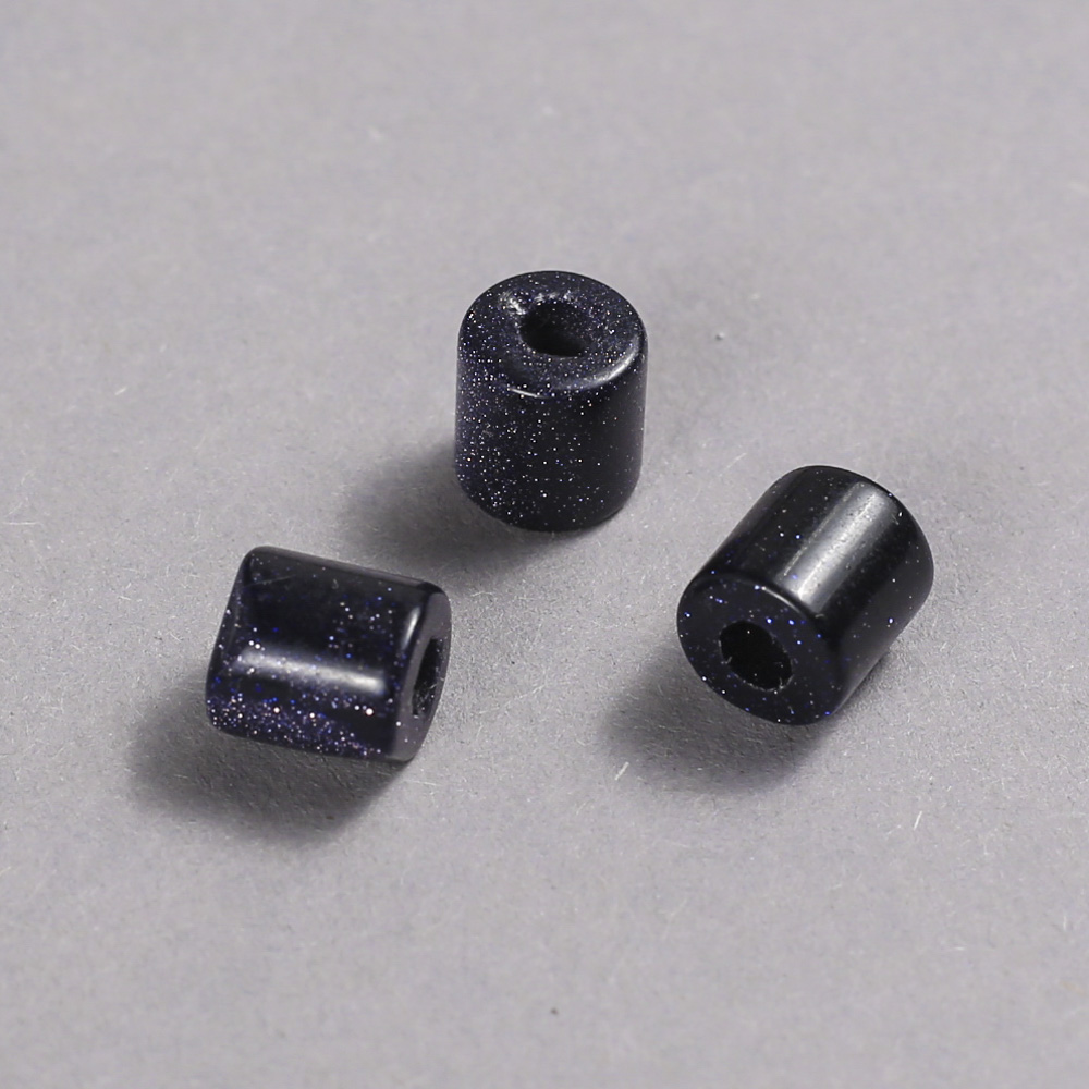 Bead Pandora Aventurine Blue Sand Cairo Night 9x9mm, hole diameter 3.5mm +