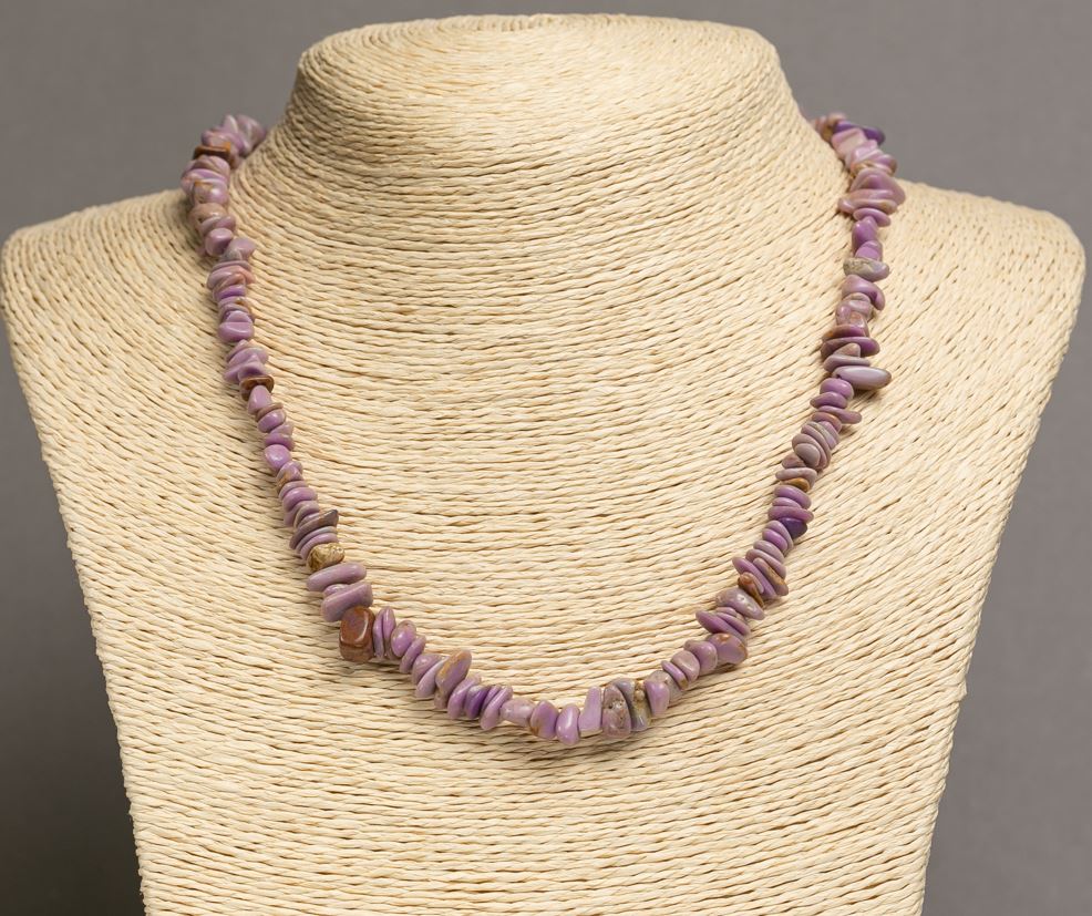 Phosphosiderite Necklace (chip) 8×3 mm, length 46–49 cm