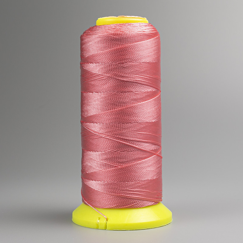 Peach Bobbin Thread, 0.6 mm diameter, nylon for crafts, 300 m