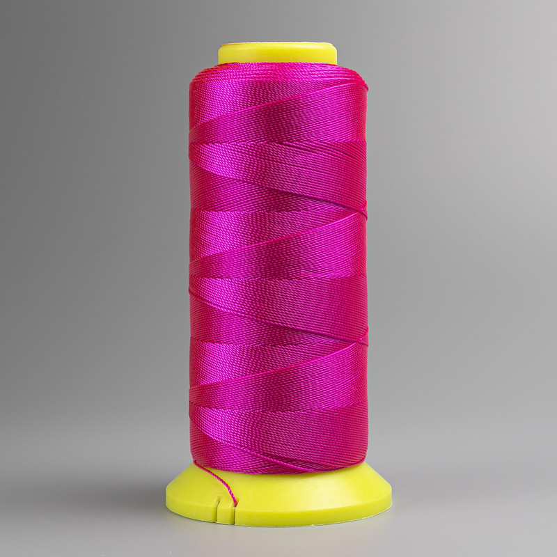 Нитка бобіна Малиновий, діаметр 0. 9мм капронова для рукоділля 300м
