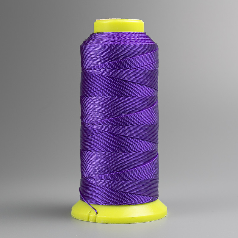 Purple bobbin thread, 0.6 mm diameter, nylon for crafts, 300 m